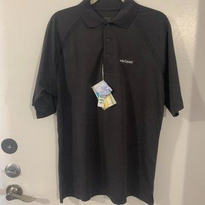 NWT Verizon Sport Tech Short Sleeve Polo Men